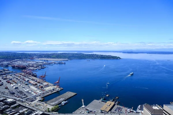 Shipping Terminal in Puget Sound — Stock Photo, Image