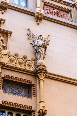 Angel eski Barcelona bina üzerinde detay