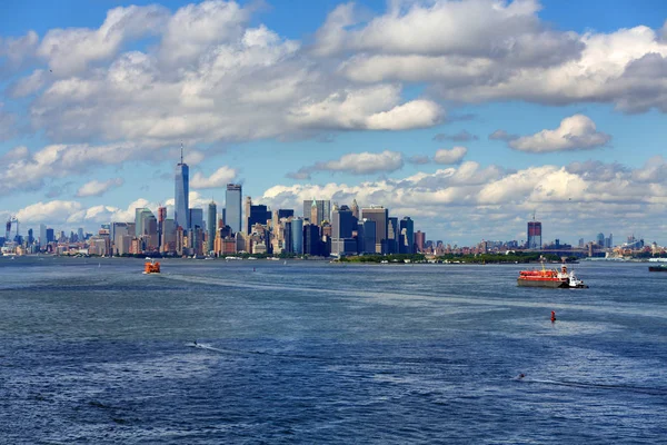 Barcos em New York Harbor — Fotografia de Stock