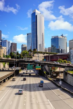 Interstate aracılığıyla şehir Seattle