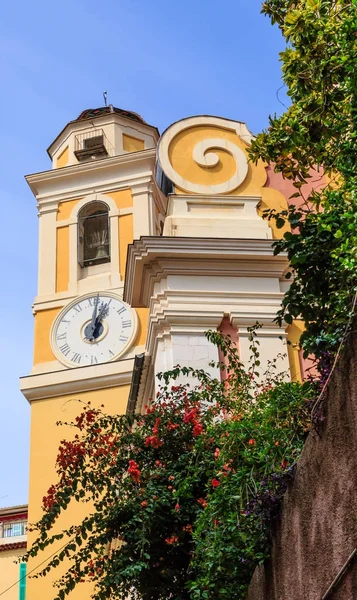 Orologio e campanile Fiori passati — Foto Stock