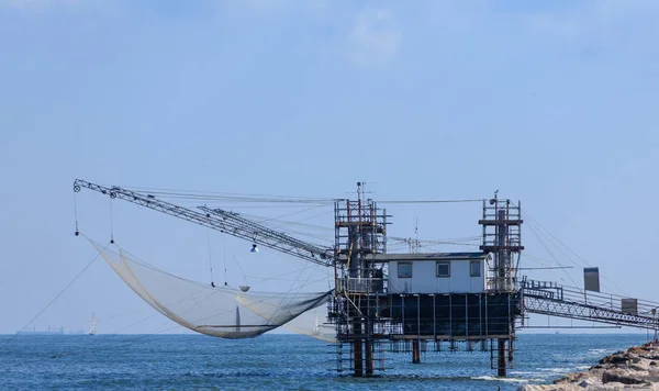 Fishing Nets on Salerno Pier — Stock Photo, Image