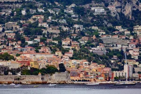 Huizen en Hotels in Villefranche — Stockfoto