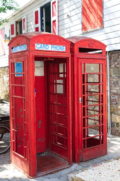 Old Red Phone Booths — Stock Photo, Image