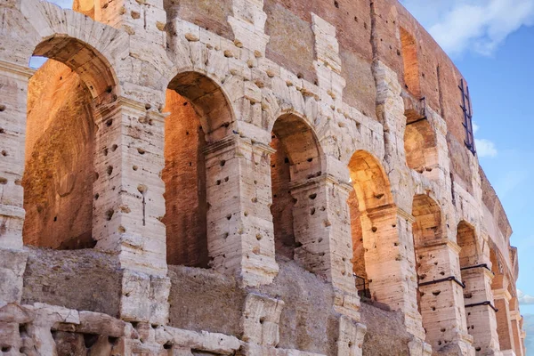 Közelkép a római Colosseum — Stock Fotó