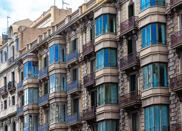 Glass Bay Windows on Old Apartment — Stock Photo, Image