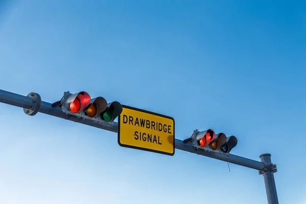 Señal cerrada Drawbridge —  Fotos de Stock
