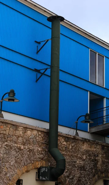 Exhaust Pipe on Building — Stock Photo, Image