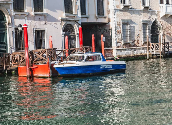 Barco da Polícia de Veneza — Fotografia de Stock