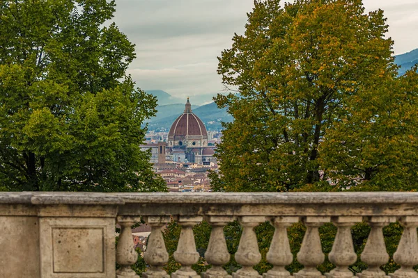 Ağaçların Arasından İl Duomo — Stok fotoğraf