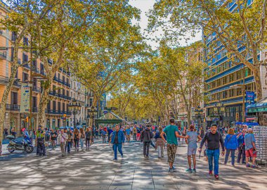 La Rambla 'daki İnsanlar
