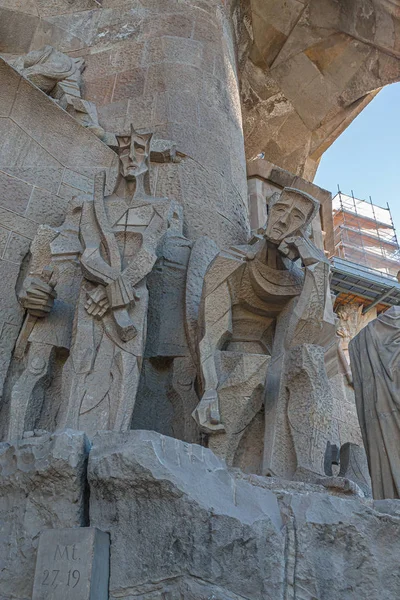 Statues on Sagrada Famiiia — Stock Photo, Image