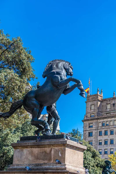 Horse Statue in Barcelona — Stock Photo, Image