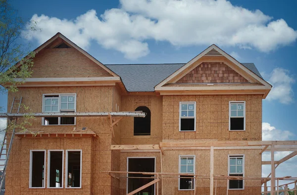 New Wood Home Construction — Stock Photo, Image