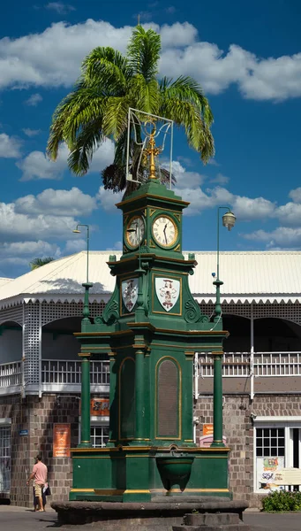 Orologio Verde a Basseterre — Foto Stock