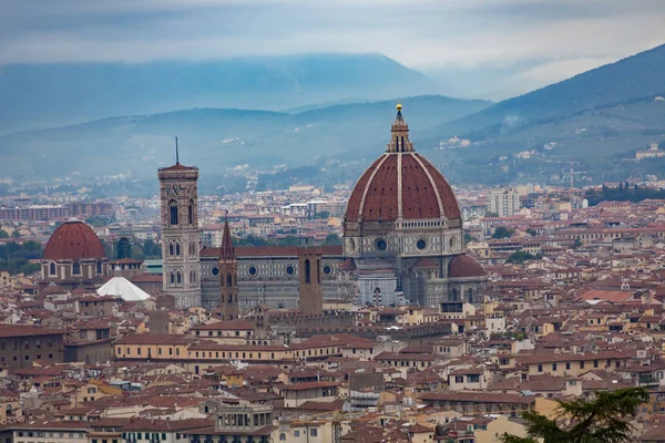 Il Duomo ve Florence yukarıdan — Stok fotoğraf