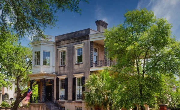 Antigua casa de Savannah bajo renovación — Foto de Stock