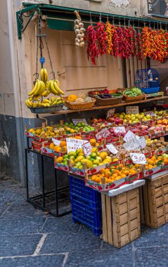 Sorrento Pazarı 'nda Citrus Meyvesi