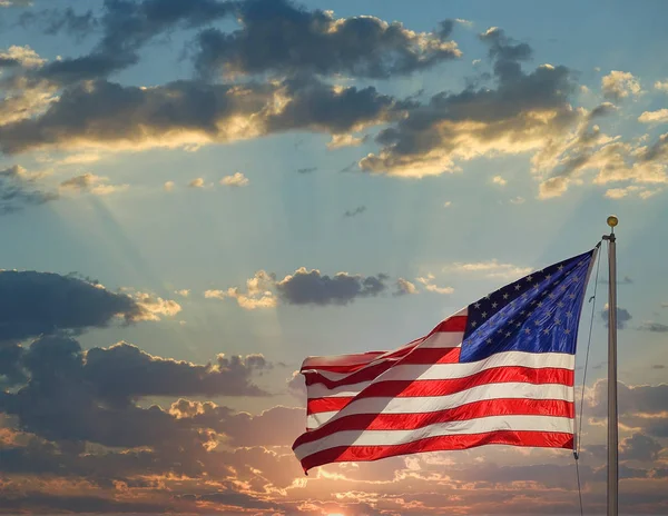 Old Glory at Sunrise — Stock Photo, Image