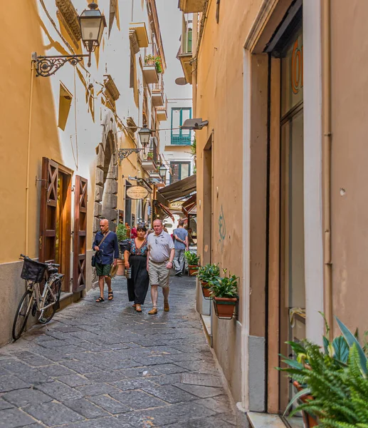 Positano 'daki Dükkanlar Sokağı — Stok fotoğraf