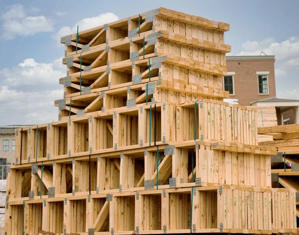 Roof Trusses at Site — Stock Photo, Image