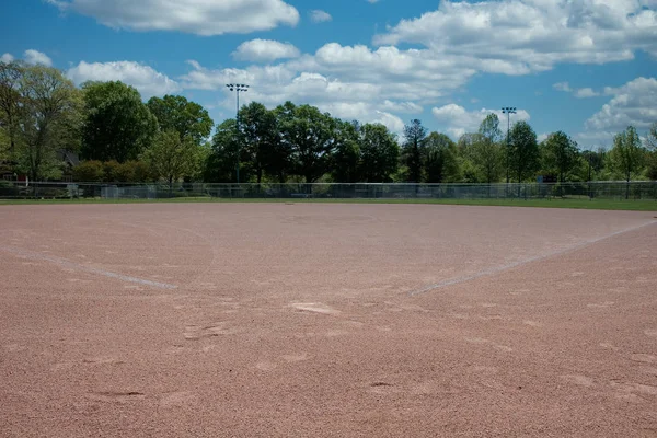 Softball Field Infield — 스톡 사진