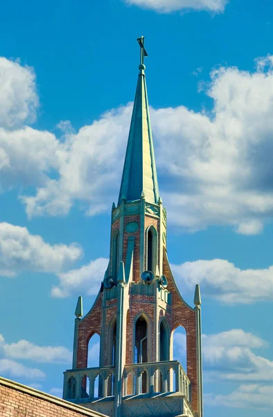 Church Steeple and Ornate Bell Tower — Stock Photo, Image