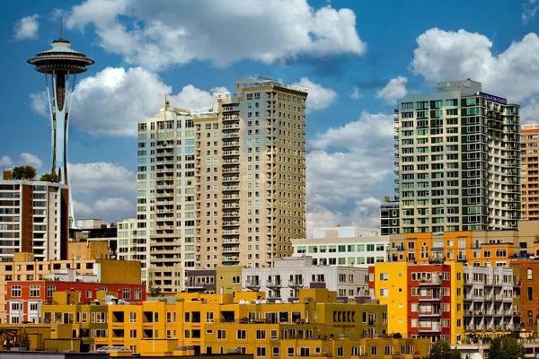 Colorful Buildings in Seattle — Stock Photo, Image