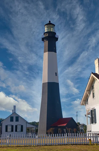 Black and White Lighthouse — Stock Photo, Image