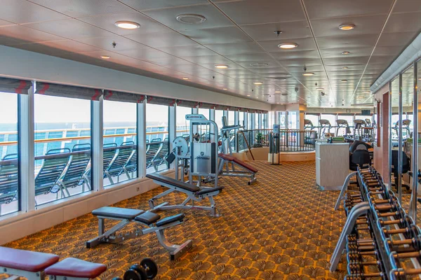 Gym op een cruiseschip — Stockfoto