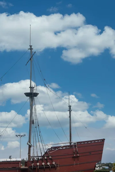 Bow of Wooden Sailing Ship — Stock Fotó