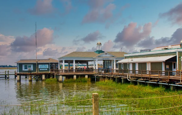 Jekyll Wharf in der Dämmerung — Stockfoto