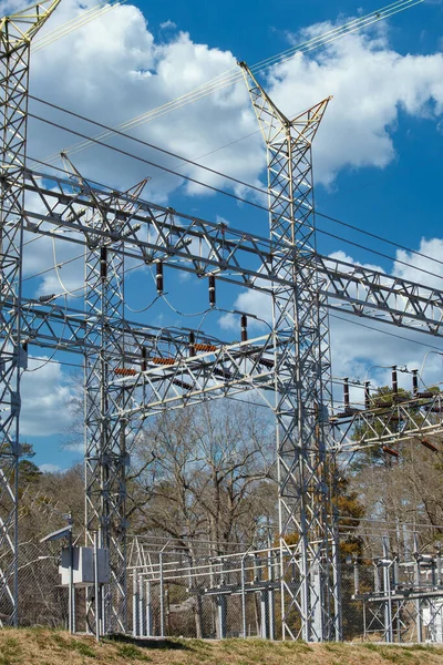 High Power Electricity Substation — Stock Photo, Image