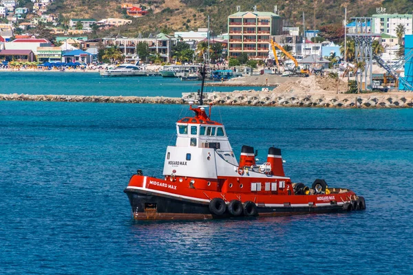 Midgard Max Tugboat in St. Maarten — Stock Photo, Image