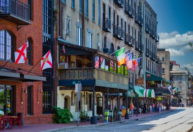 Savannah 'da River Caddesi' ndeki İrlanda Pub 'ı