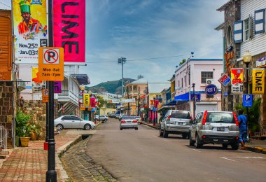 St. Kitts 'te Sokak Görünümü