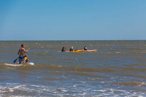 Lapát tábla és Kayak — Stock Fotó