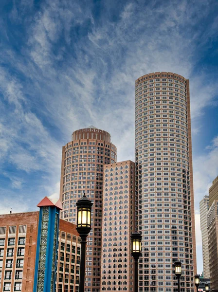 Edifici Boston su Nice Sky — Foto Stock
