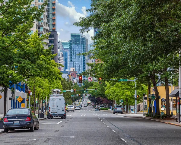 Uitzicht op Second Avenue — Stockfoto