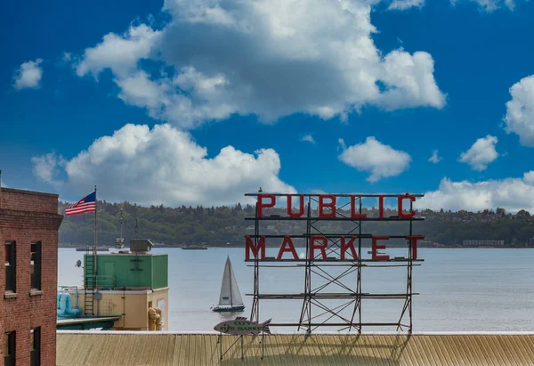 Öffentlicher Markt in Seattle — Stockfoto