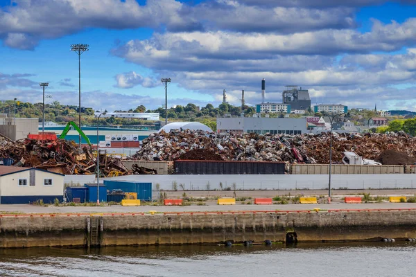 セントジョン港の重工業 — ストック写真