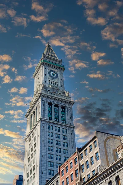Boston Clock Tower na celnici — Stock fotografie