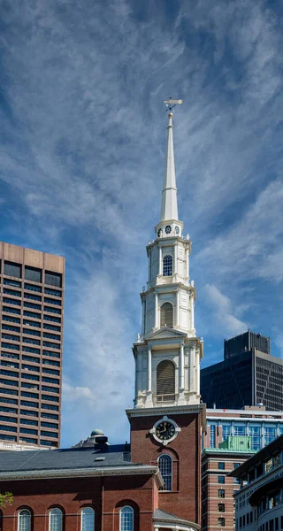 Wieża kościoła w Bostonie — Zdjęcie stockowe