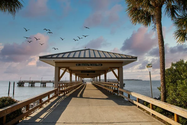 St. Simons Island Pier — Stockfoto