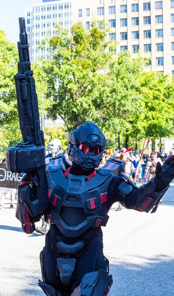 Tropa de tempestade no desfile — Fotografia de Stock