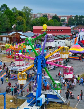 Childrens Ferris Wheel at Fair clipart