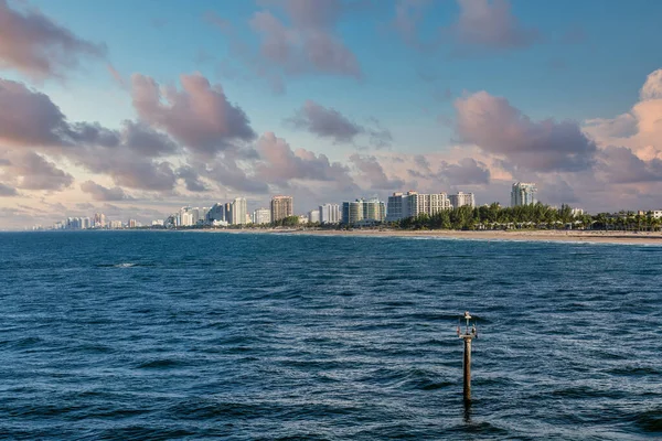 Fort Lauderdale dal mare — Foto Stock