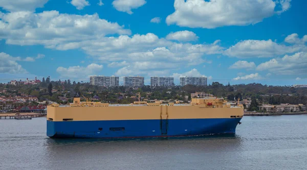 Nave container nella baia di San Diego — Foto Stock