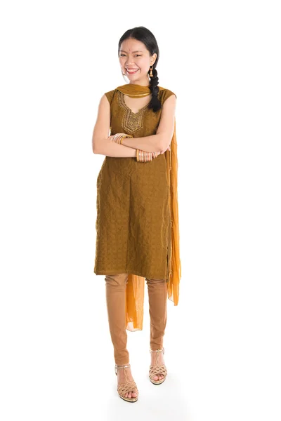 Hona i Punjabi kostymer. — Stockfoto