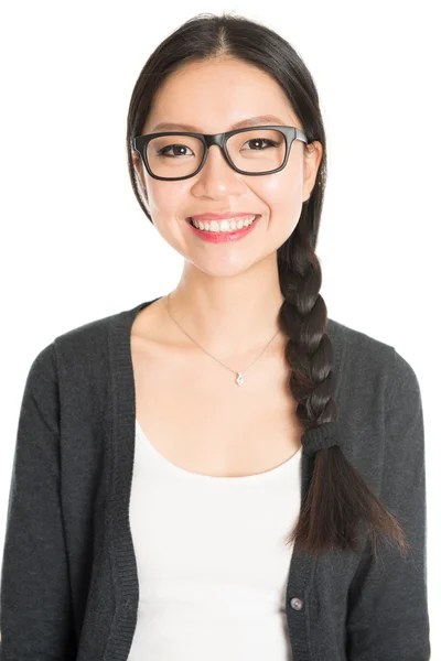 Young Asian female headshot — Stock fotografie